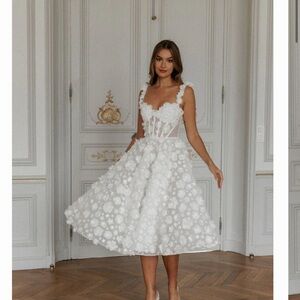 ROSIE ETIENNE PEONY MIDI DRESS | UK 12 / US 8